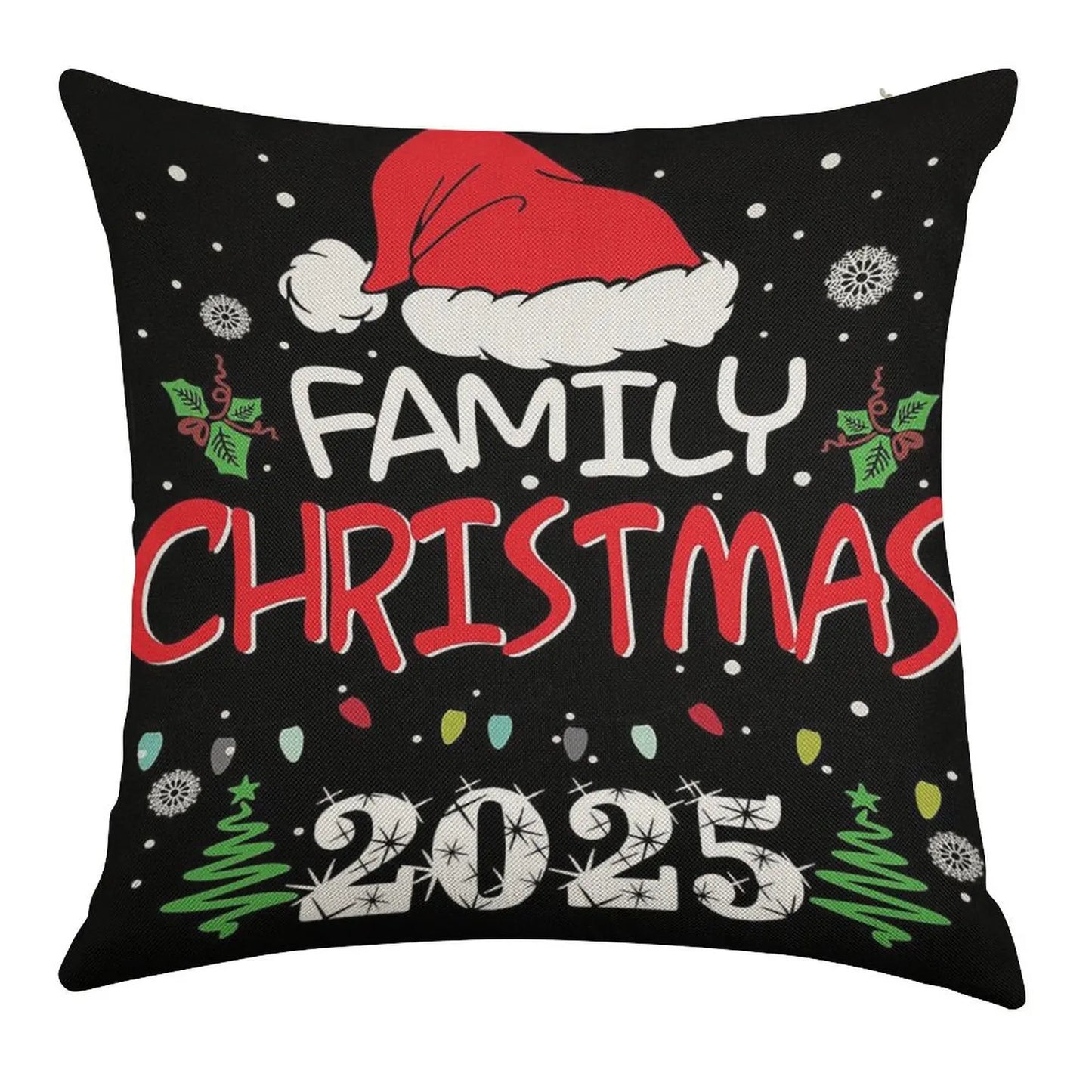 Christmas Theme Pillow Cover