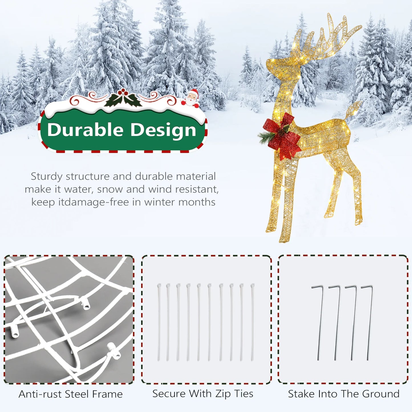 Lighted Christmas Reindeer