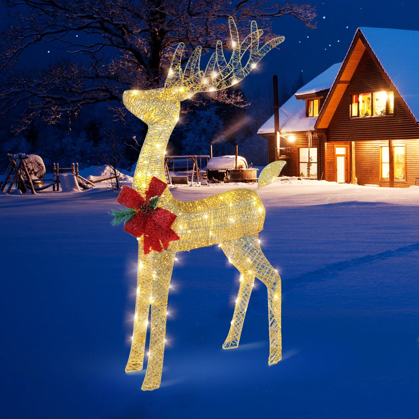 Lighted Christmas Reindeer