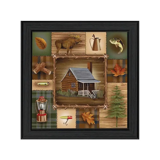 Framed Print of Cabin Scene