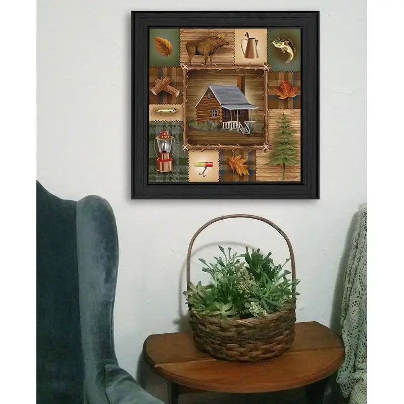 Framed Print of Cabin Scene