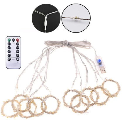 LED Curtain String Light Party Backdrop