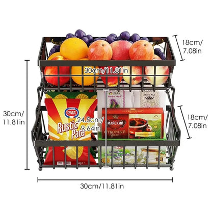 Double-layer fruit basket