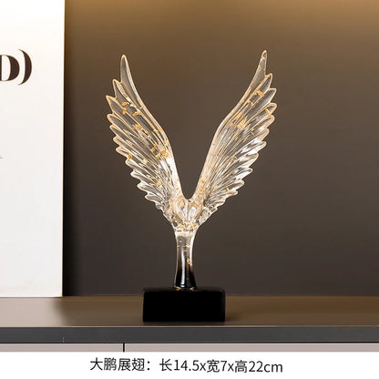 Gold Eagle Angel Wing Statue