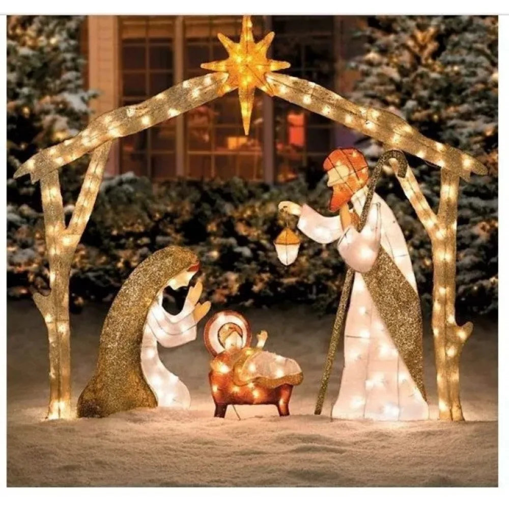 Lighted Nativity Scene