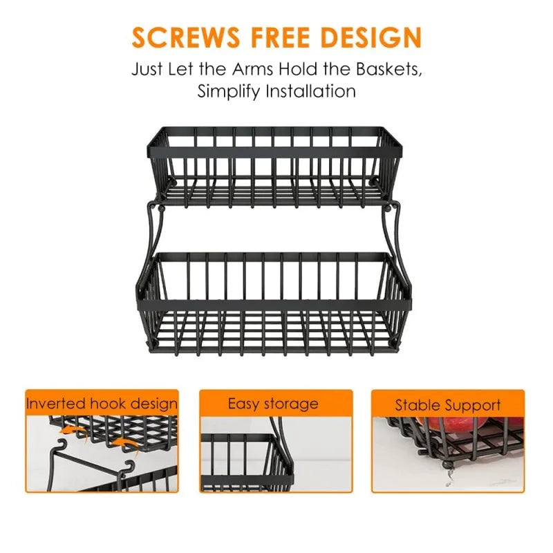 Double-layer fruit basket