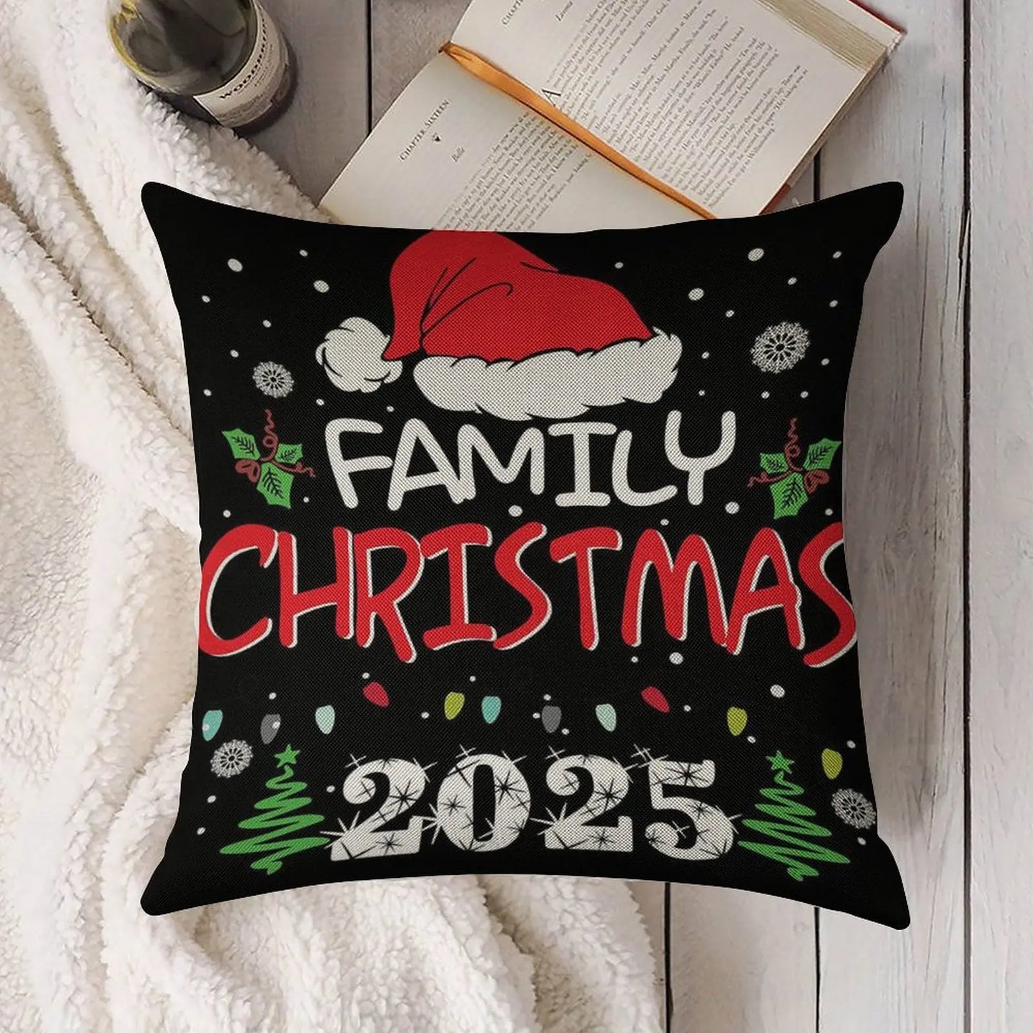 Christmas Theme Pillow Cover