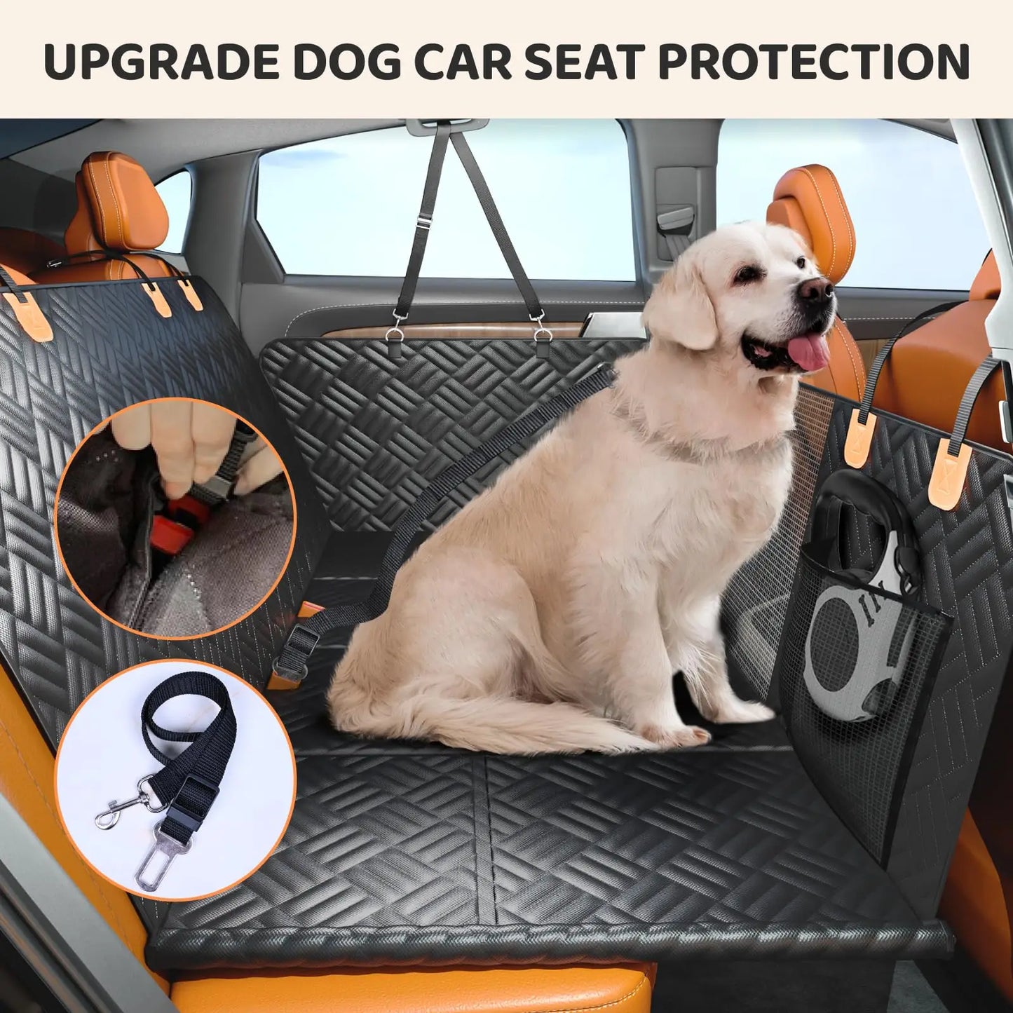 Car Rear Seat Dog Cover