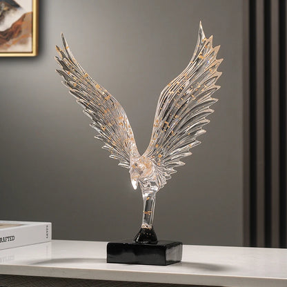 Gold Eagle Angel Wing Statue