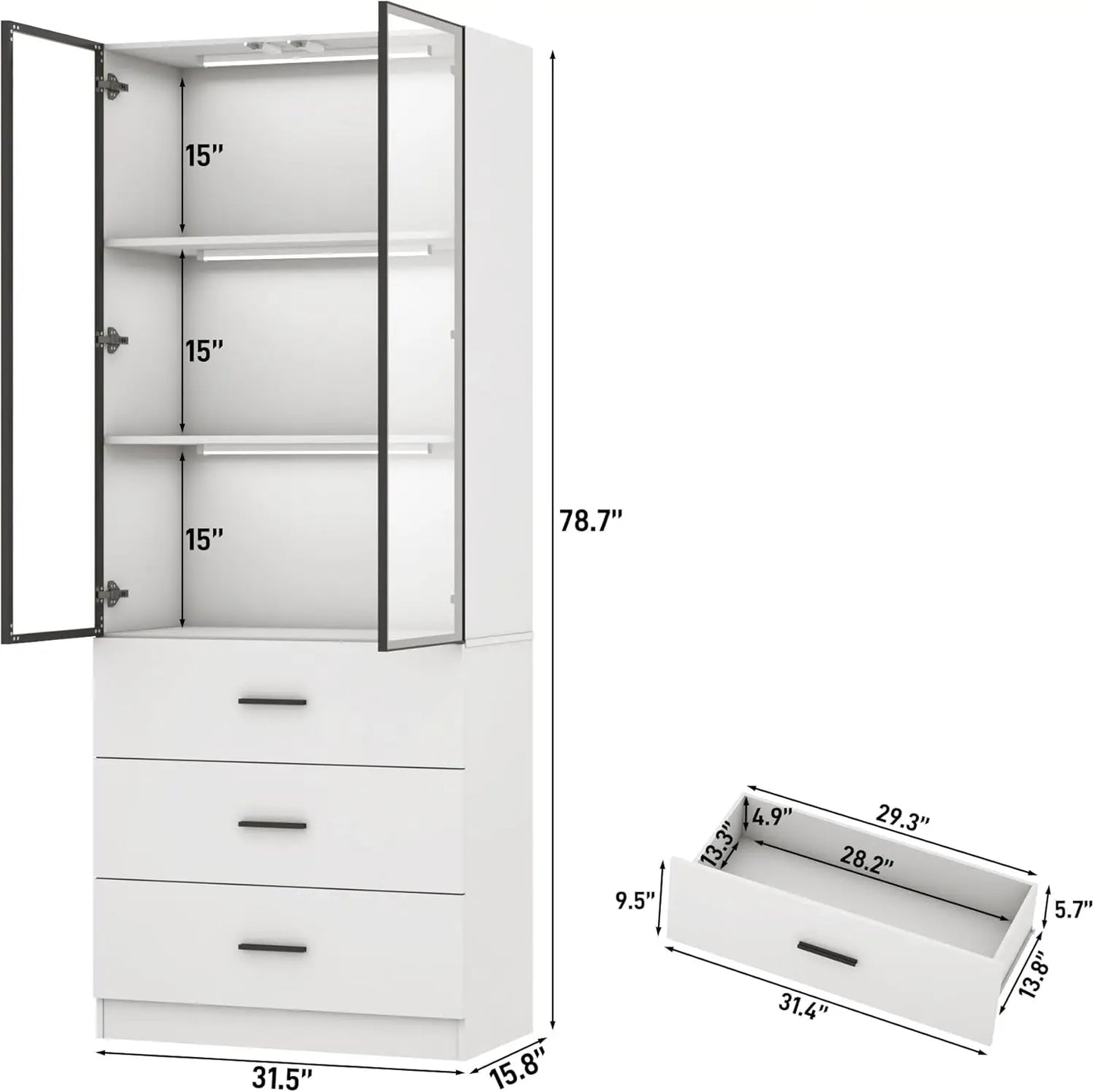 Tall Display Cabinet