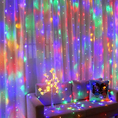 LED Curtain String Light Party Backdrop