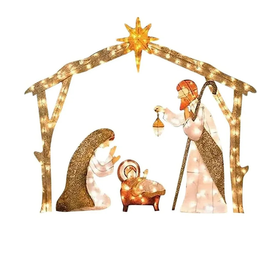 Lighted Nativity Scene