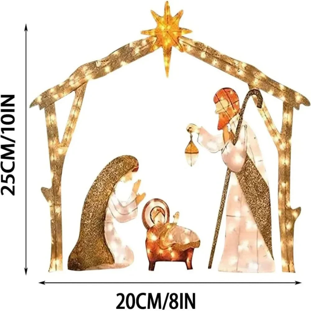 Lighted Nativity Scene