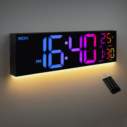 Large Digital Wall Clock