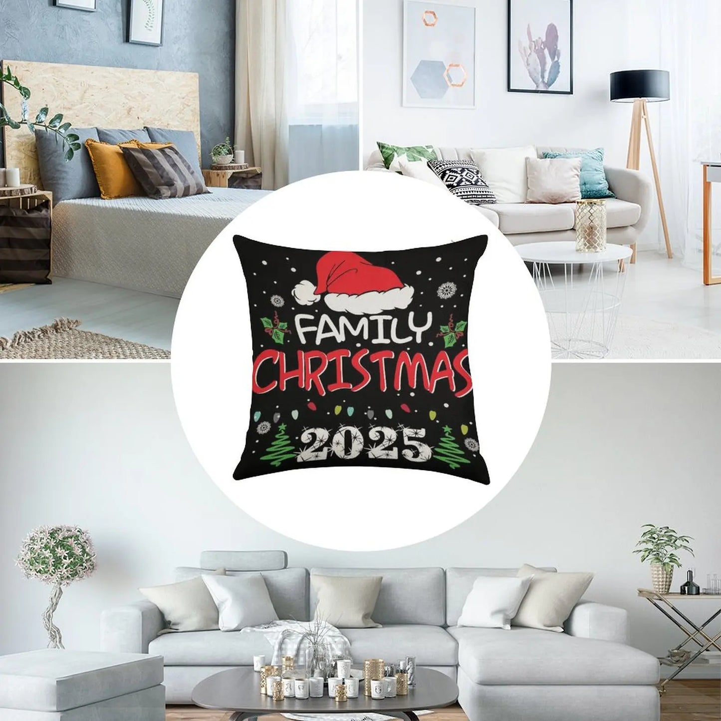 Christmas Theme Pillow Cover