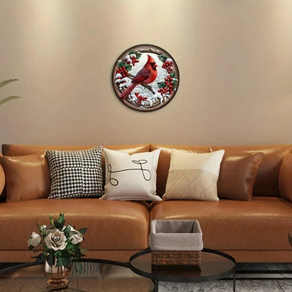 Holly Berry Wreath Christmas Sign