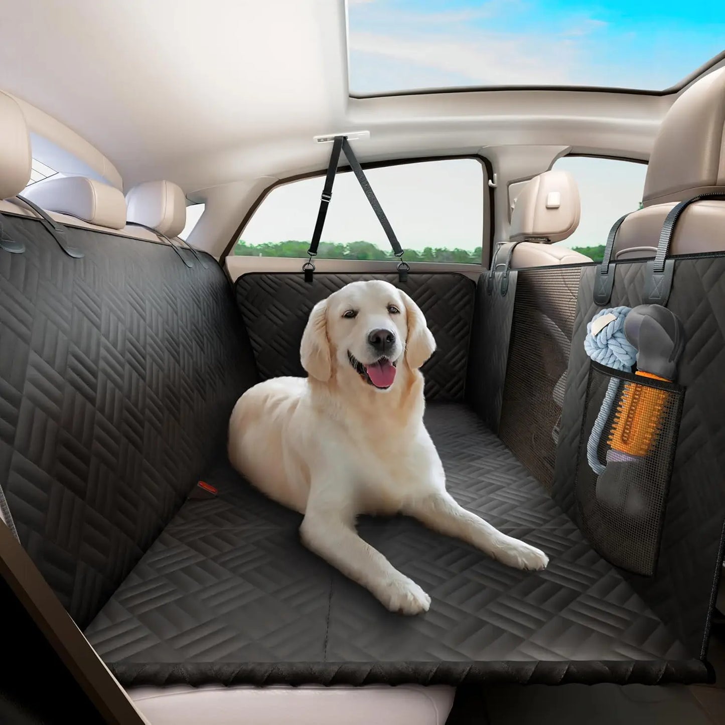 Car Rear Seat Dog Cover