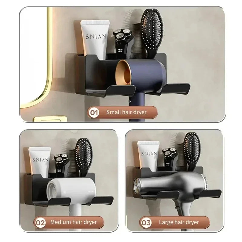 Hair Dryer Holder Wall Shelf