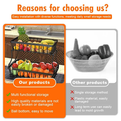 Double-layer fruit basket