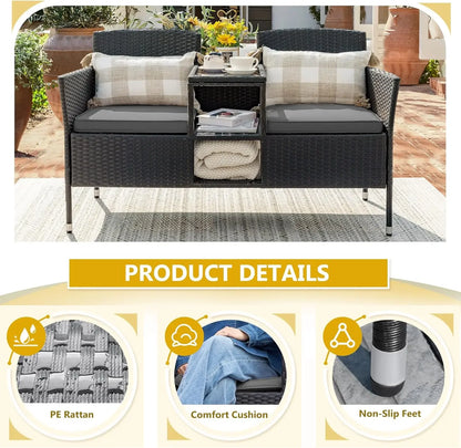 Patio Modern Loveseat