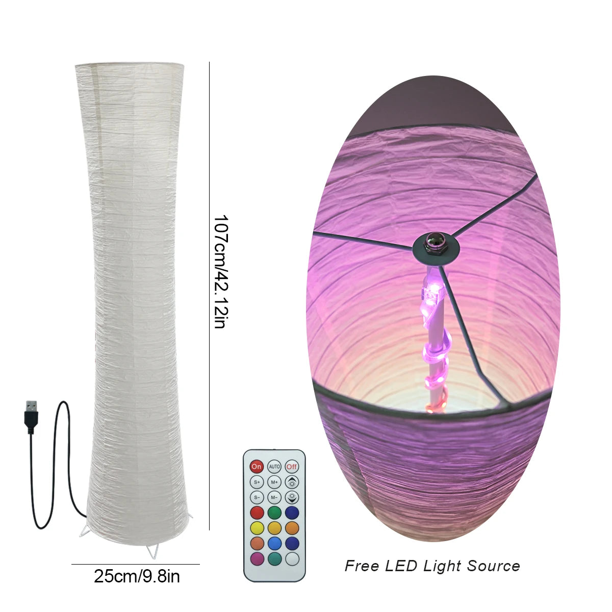 Paper LED smart lamp