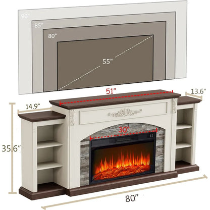 Fireplace with Mantel