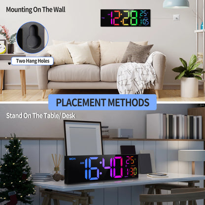 Large Digital Wall Clock